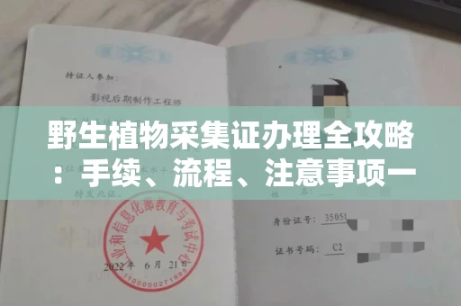 全国野生植物采集证办理全攻略:手续、流程、注意事项一网打尽